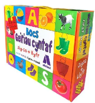 Bocs Geiriau Cyntaf – Llyfr a Jig-So